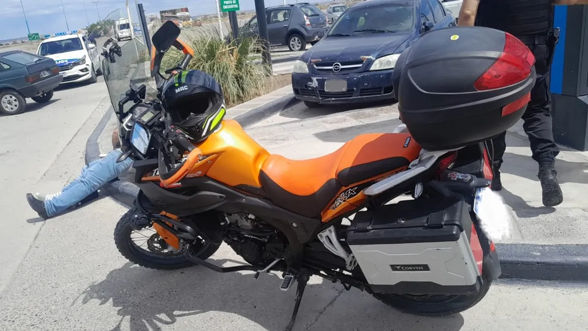 Motocicleta siniestrada