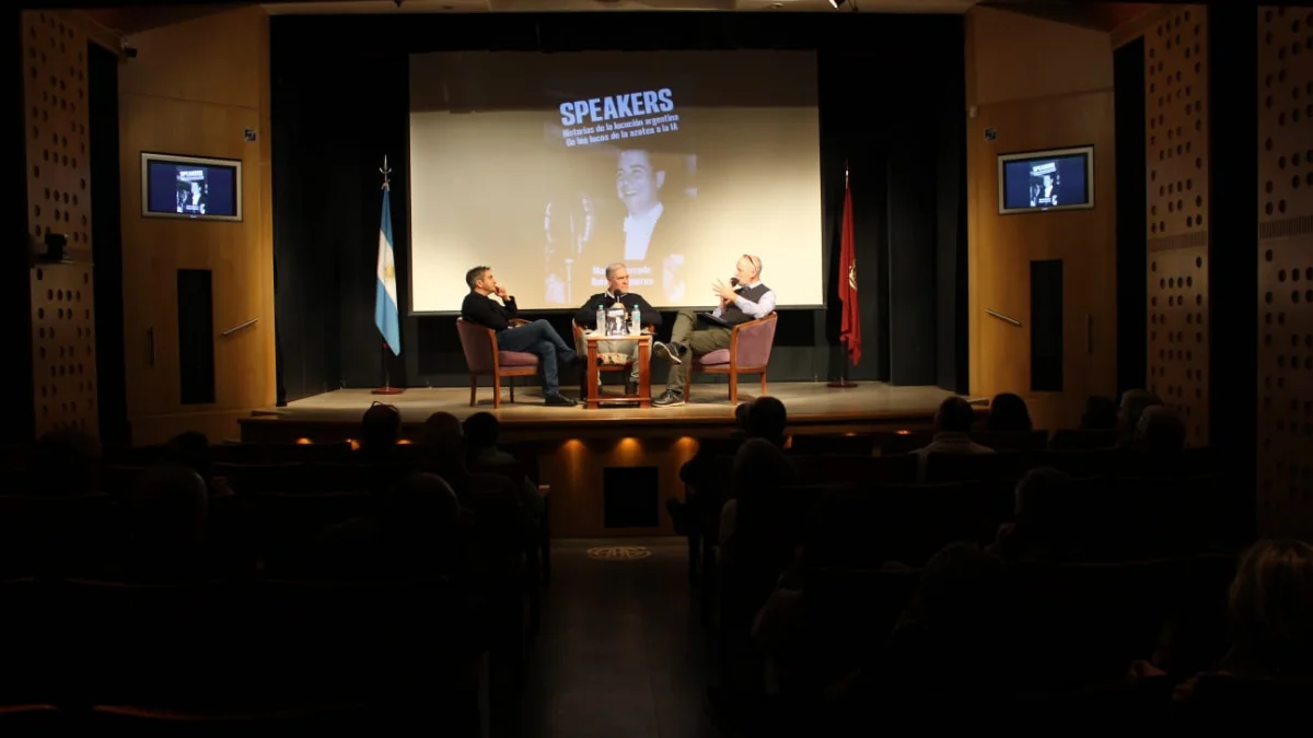 Figueroa y Berrade presentaron Speakers en Argentores 2