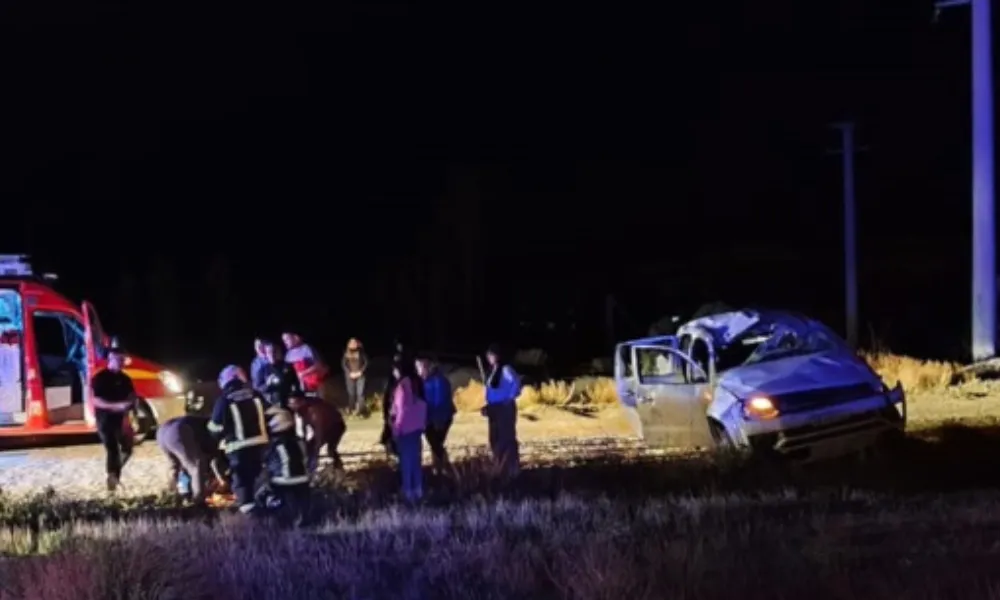 Vuelco en Ruta 7