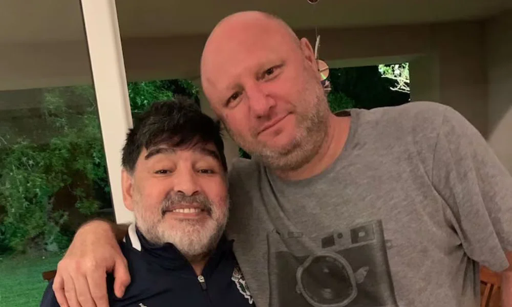 Diego Maradona y Mariano Israelit. Foto TN