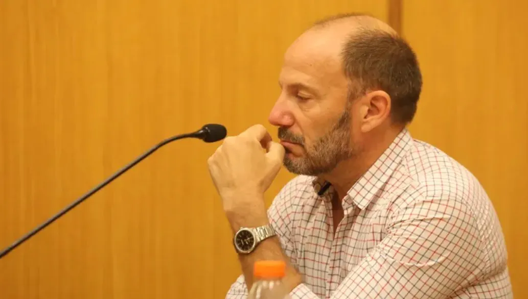 Emiliano Gatti en la última audiencia que presenció.