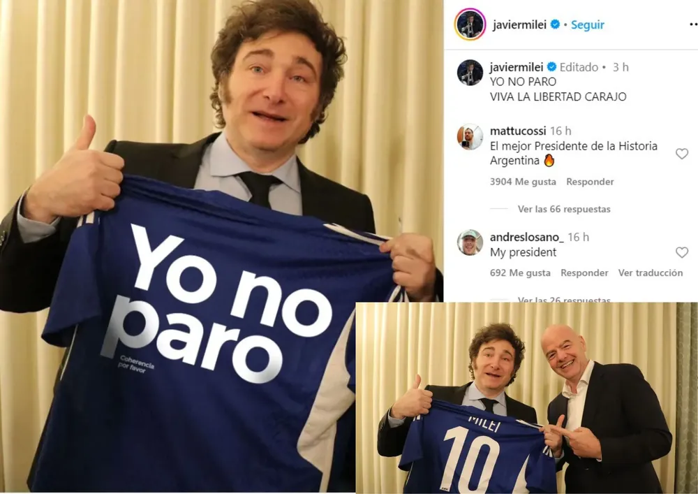 Javier Milei se pronunció por el paro de 8M