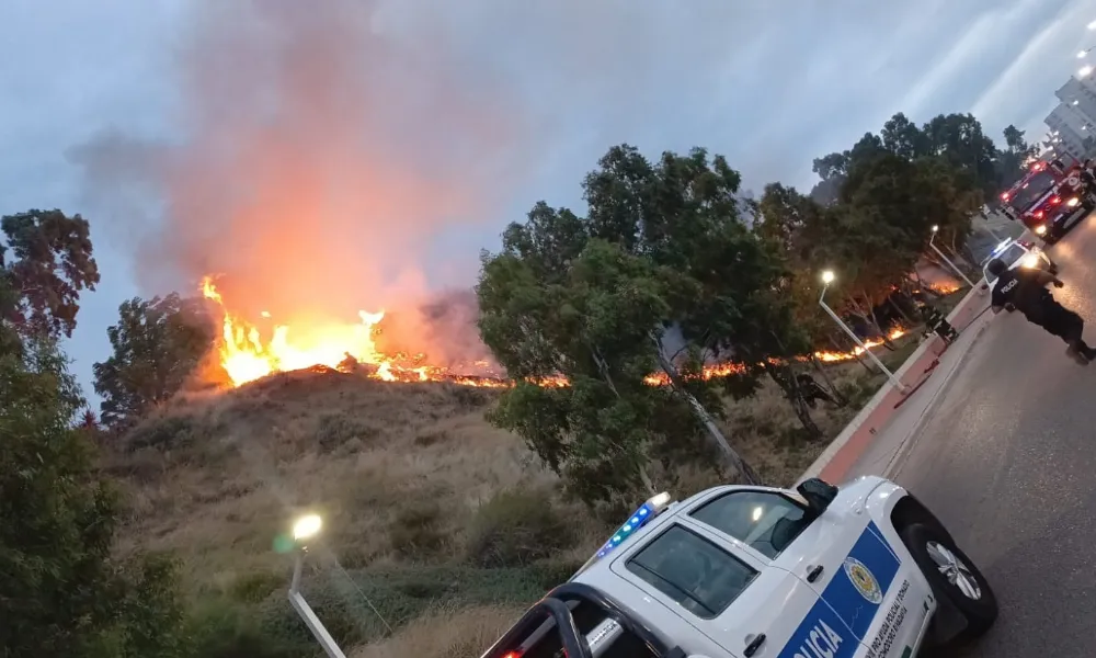 Incendio pastizal Comodoro Rivadavia
