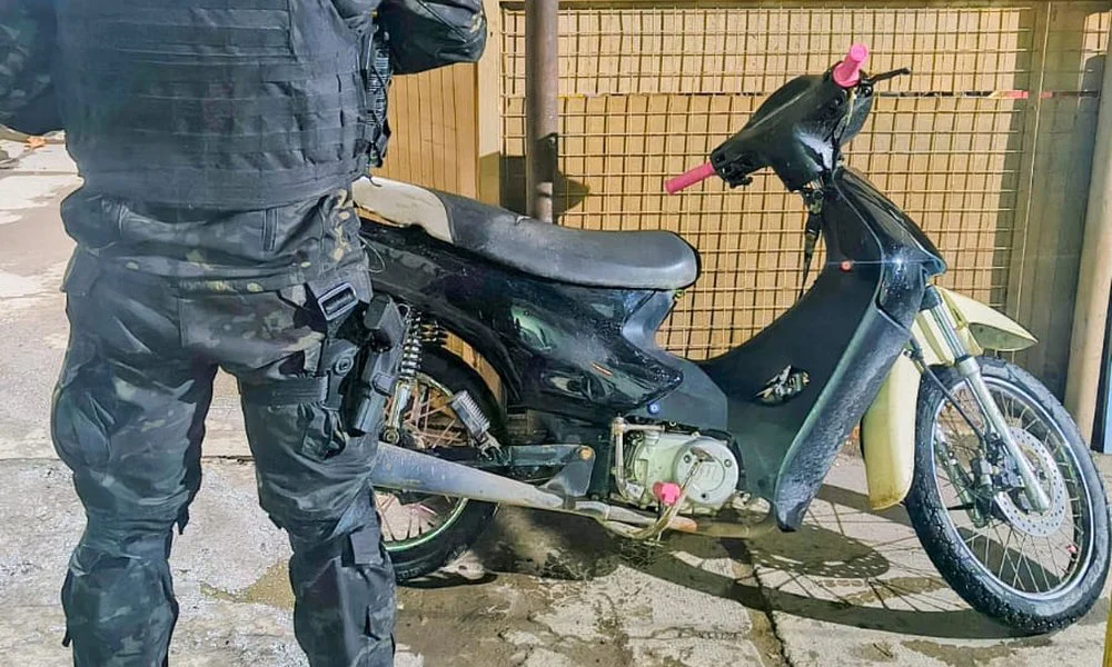 Moto secuestrada por robo