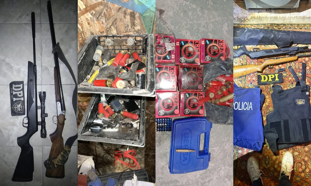 Once allanamientos dejaron cocaína, armas y una Hilux robada en Comodoro