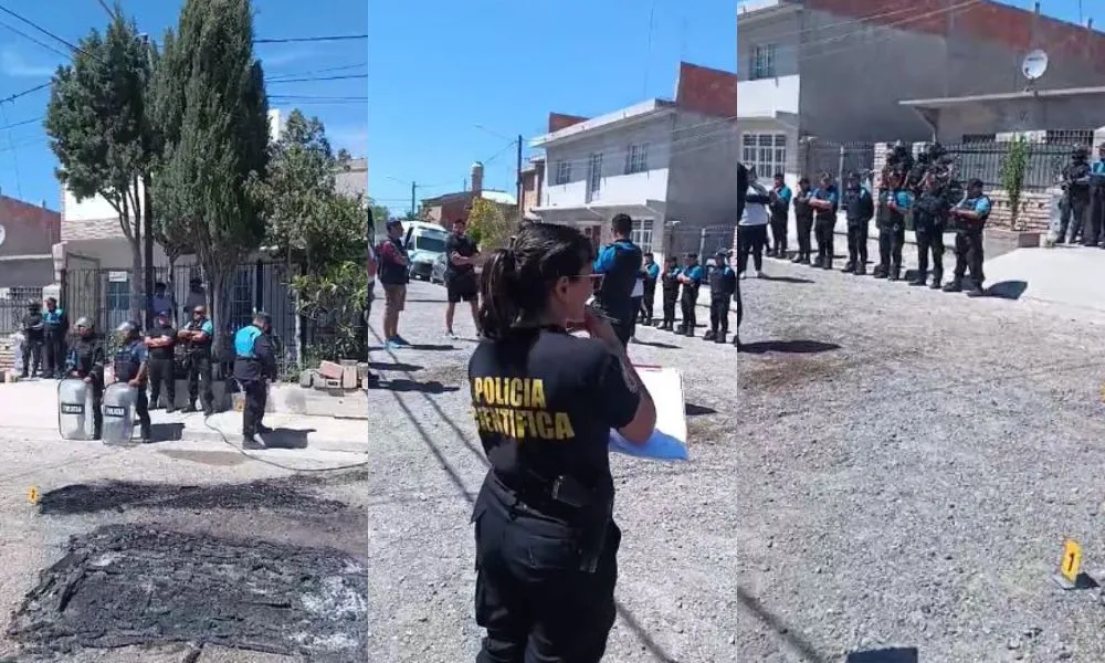 Ataque a agente policia que custodiaban un domicilio