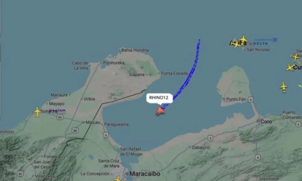 Aviones sobre espacio venezolano