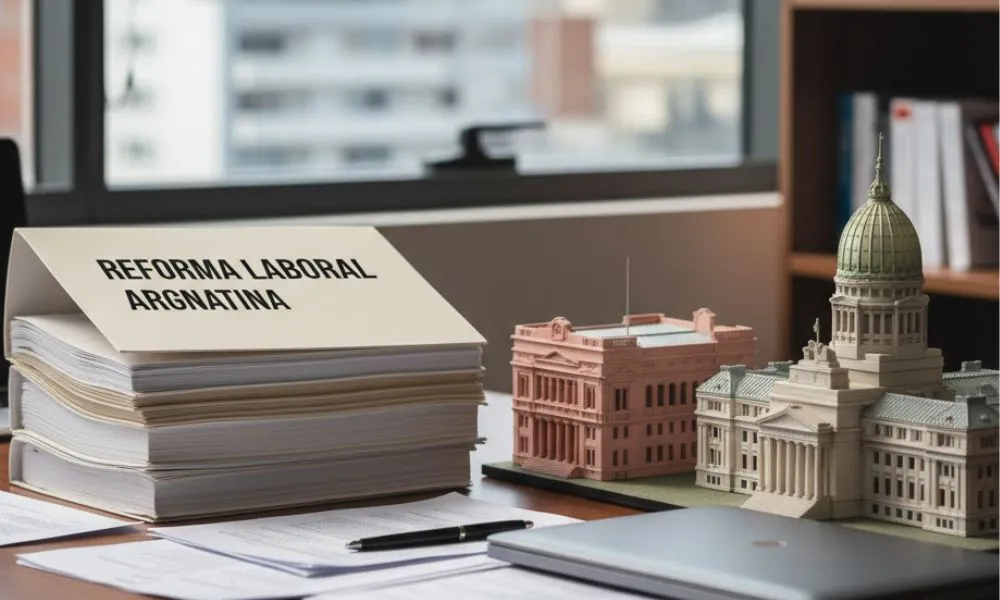 Reforma laboral imagen ilustrativa generada por LA17