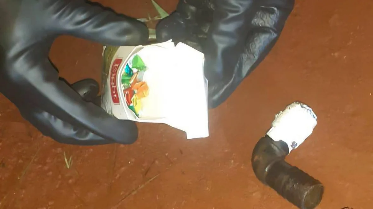 Arrojó un paquete de cigarrillos durante un control