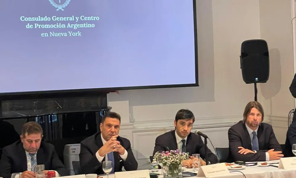 Gobernador Ignacio Torres en Nueva York