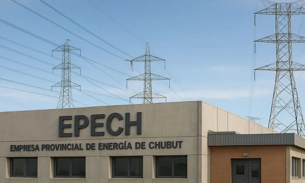 Imágen ilustrativa de la empresa provincial de energía de Chubut generada por AI
