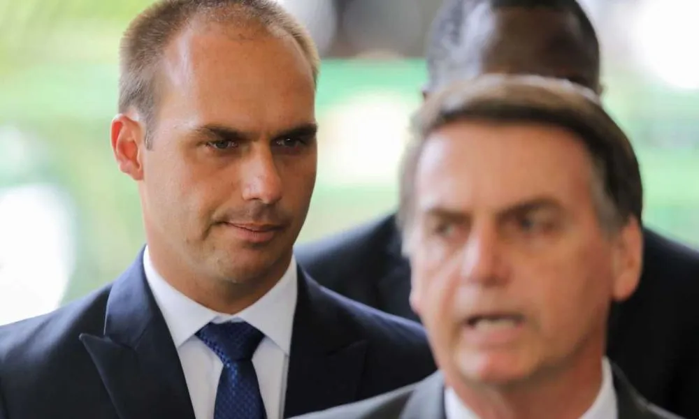Jair y Eduardo Bolsonaro (Foto: NA/Perfil)