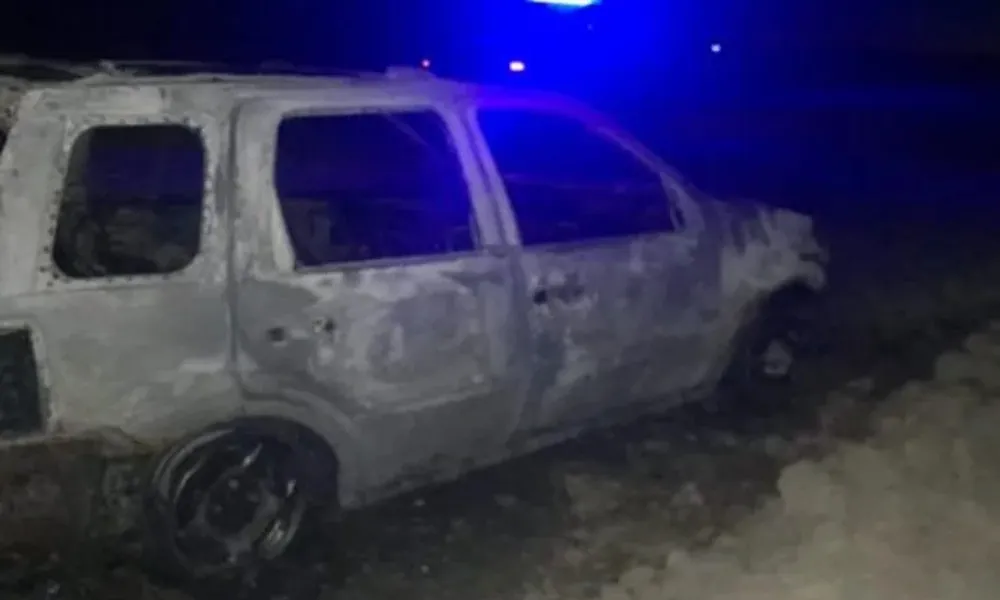 camioneta incendiada