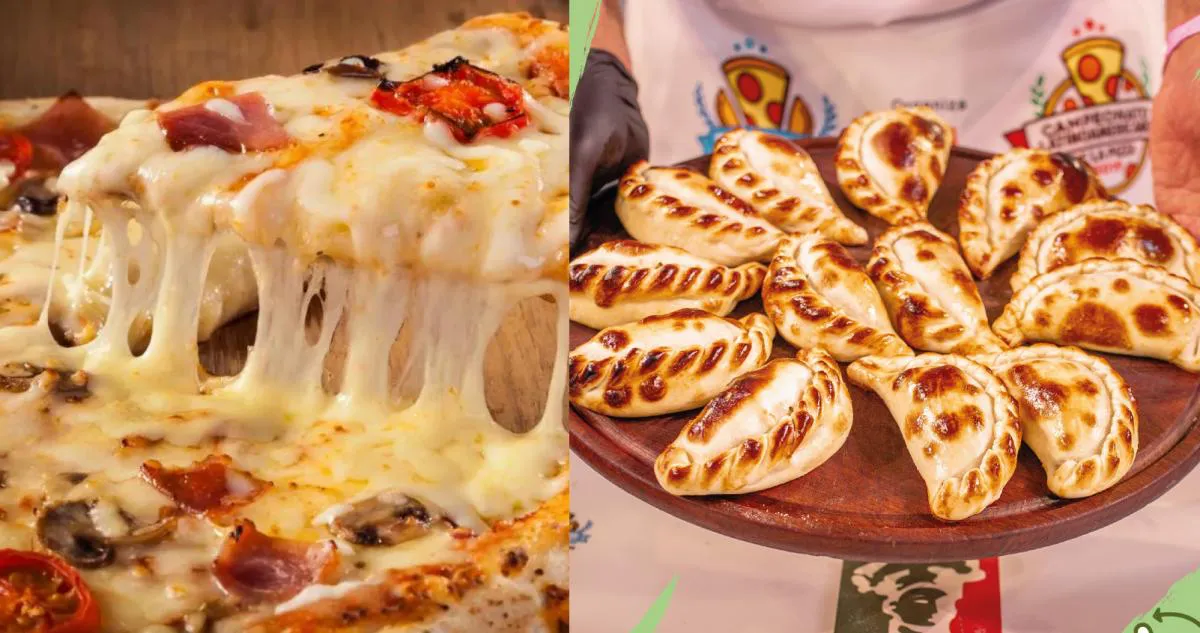 Pizza y empanadas