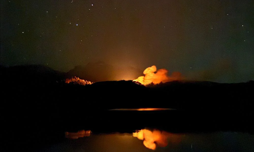 Incendio forestal en Los Cipreses