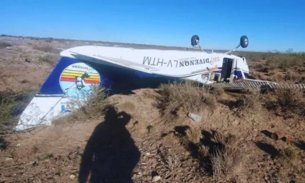 Una persona fallecida por accidente aéreo Foto: Del Mar Digital