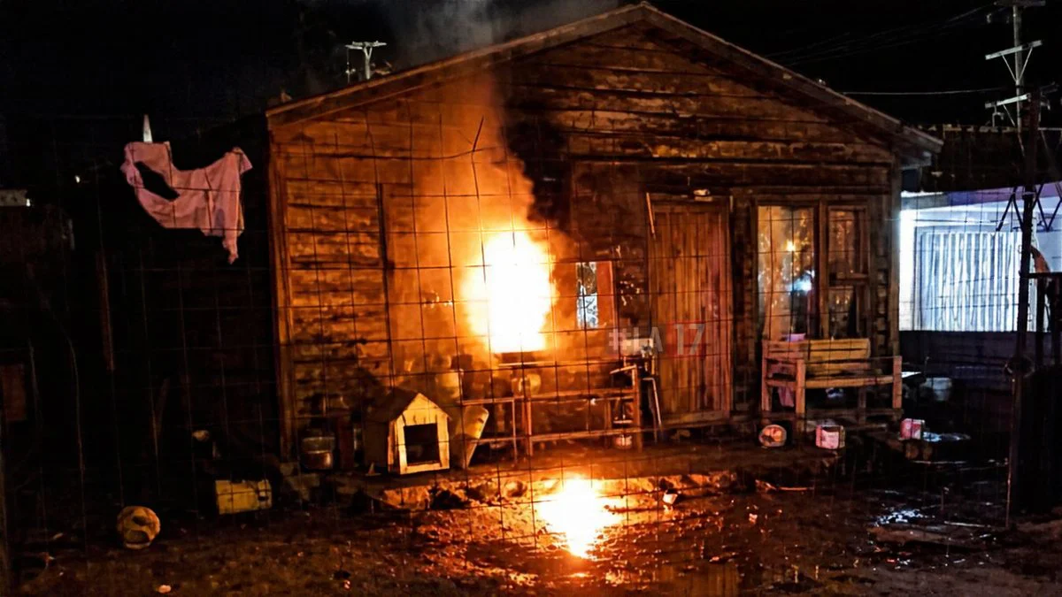 Vivienda atacada foto mejorada digitalmente por LA17