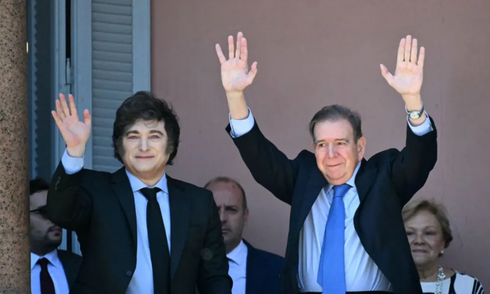 Edmundo González Urrutia y Javier milei