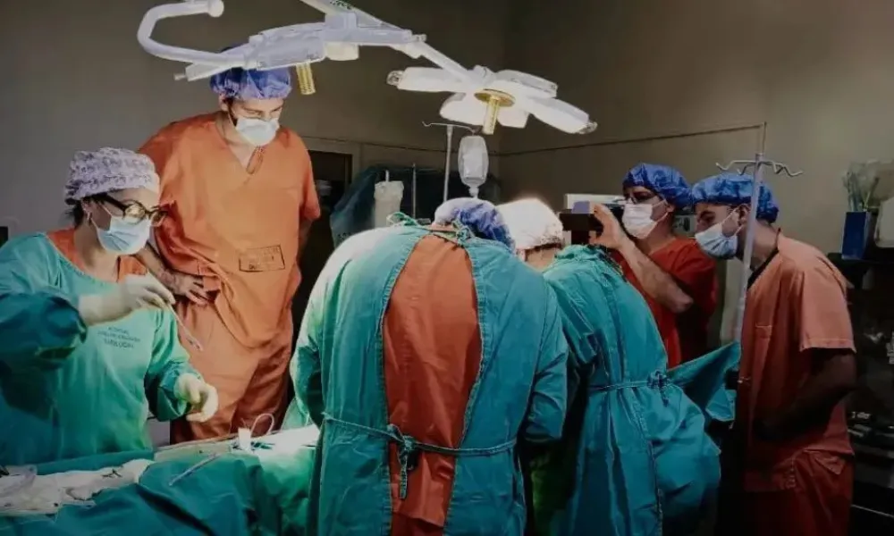 Operativo en el hospital de Bariloche
