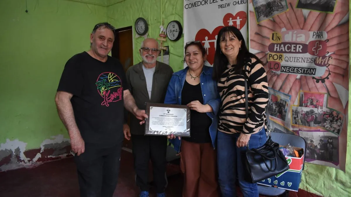 Reconocimiento al Comedor del Corazón de Trelew