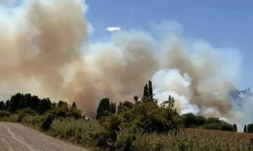 sectores con humo en la cordillera
