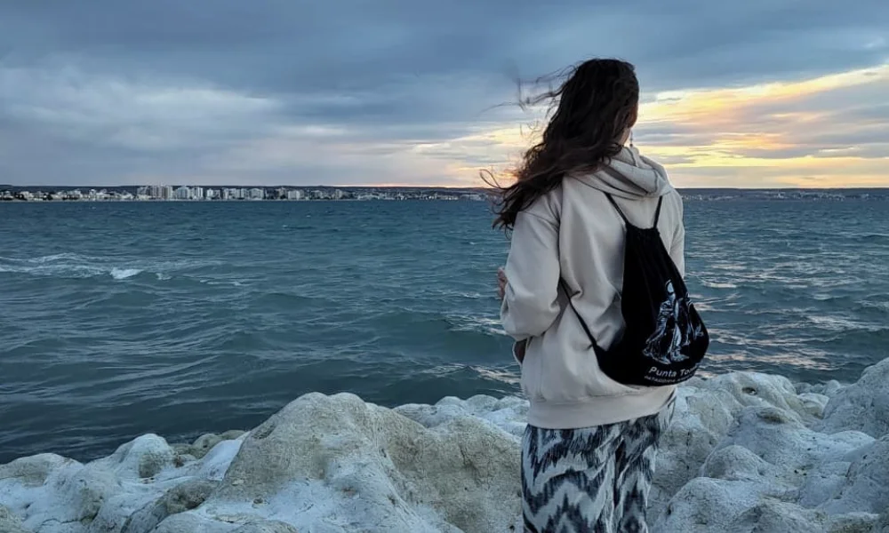 Turistas visitando la patagonia