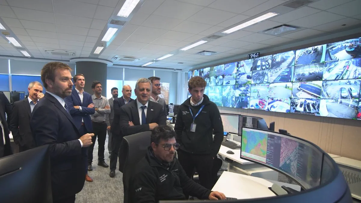 Inauguración de la Sala RTIC Security de YPF. Foto Captura de video