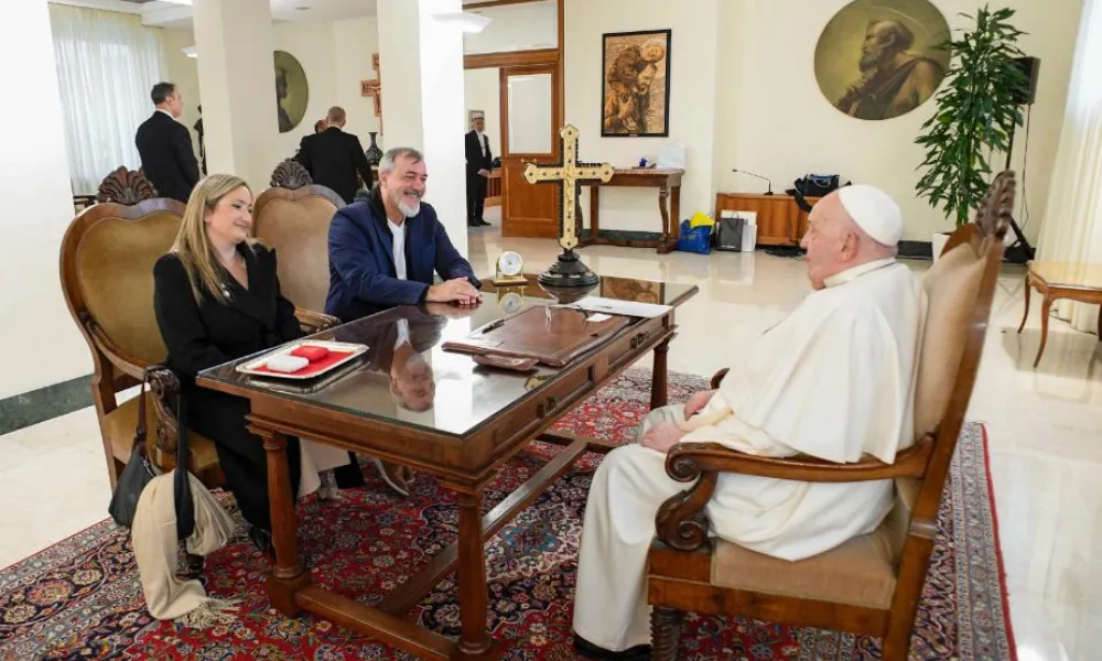 Rodolfo Aguiar reunido con el Papa Francisco