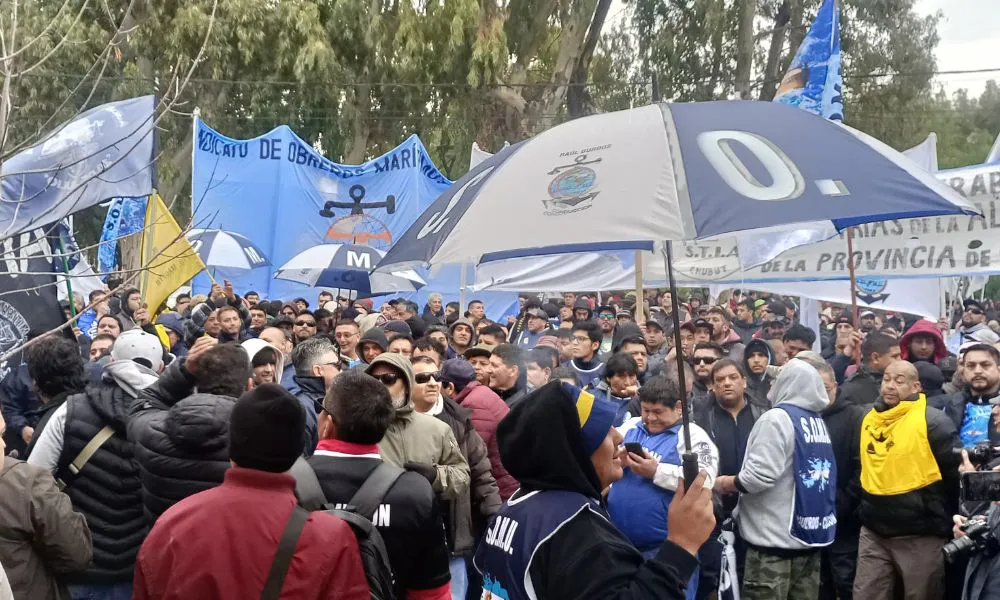 Movilización del sector pesquero en Puerto Madryn
