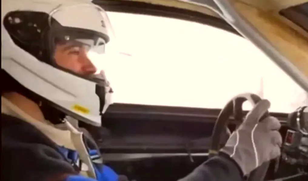 Franco Colapinto, protagonizó un desafío extremo sobre un circuito nevado en Andorra