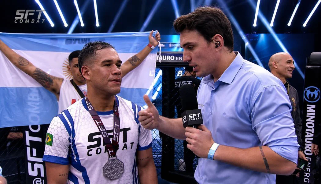 El peleador madrynense derrotó al brasileño Emerson Santos en el SFT Combat 62 de São Paulo.