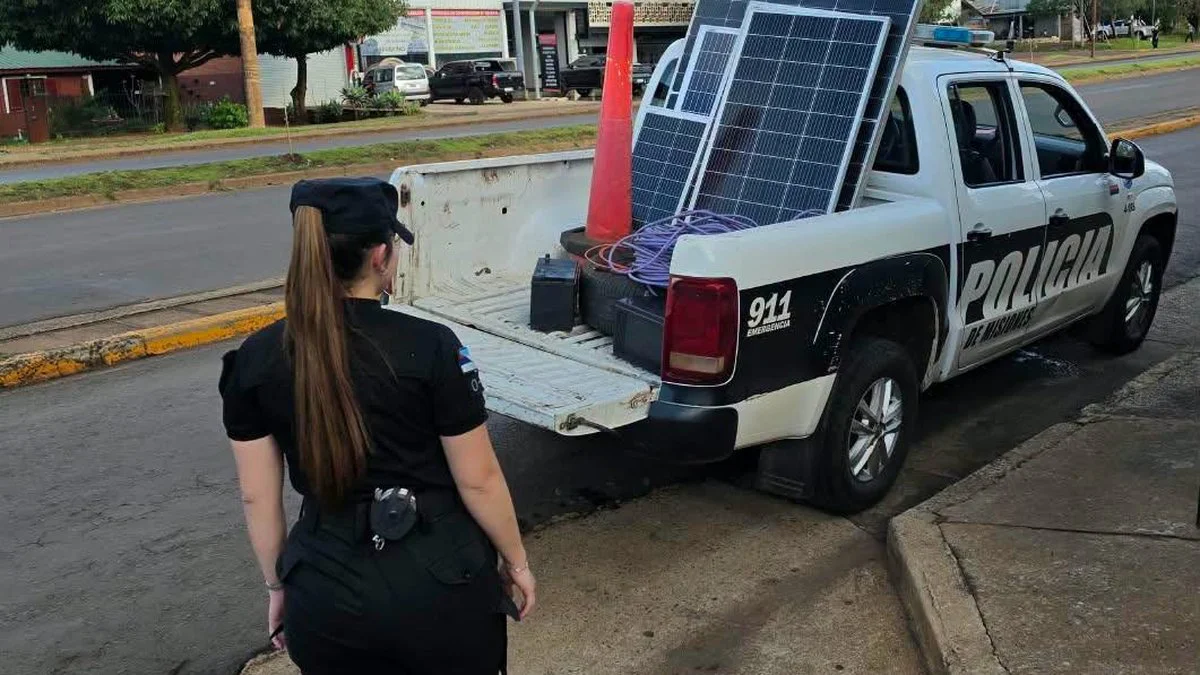 Recuperan paneles solares robados que eran vendidos por redes sociales