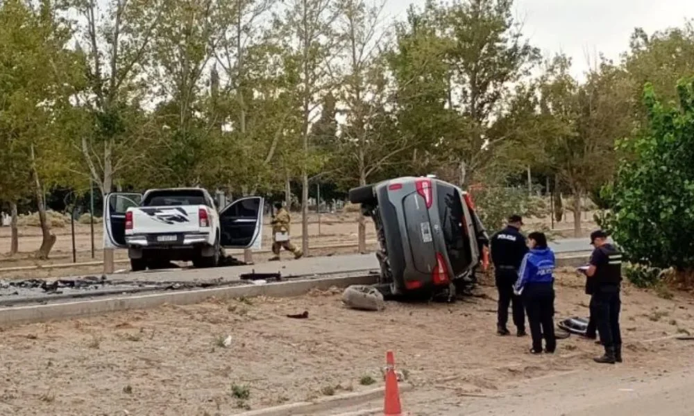 Choque fatal en Plaza Huincul. Foto Cutral Co Al Instante/LM Neuquén