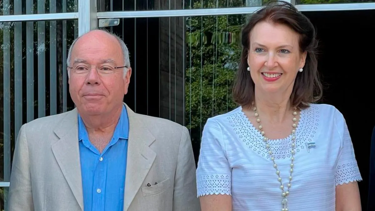 Diana Mondino junto al canciller Mauro Vieira