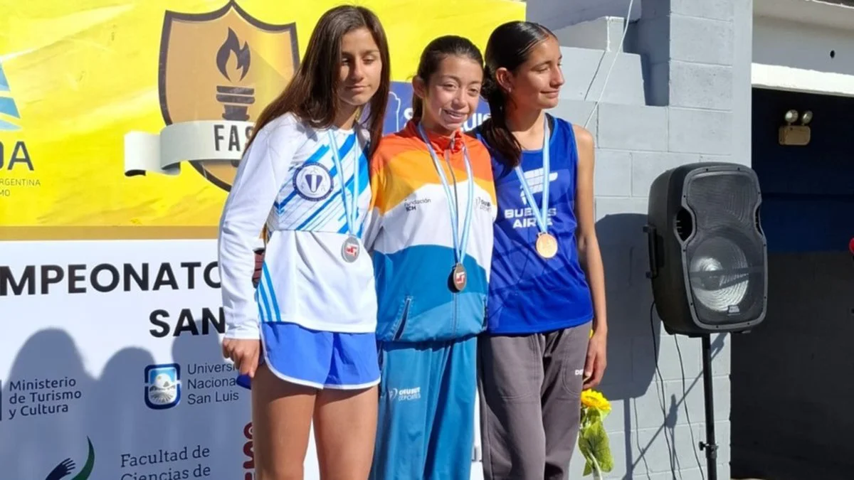 Chubut cosechó dos campeonatos y tres medallas en el Nacional U16