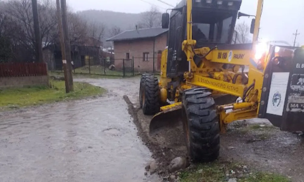 Intensas lluvias en El Bolsón