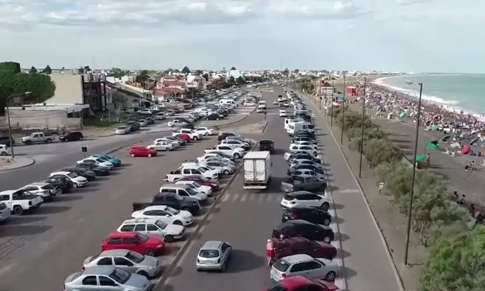 Avenida Rawson en Playa Unión