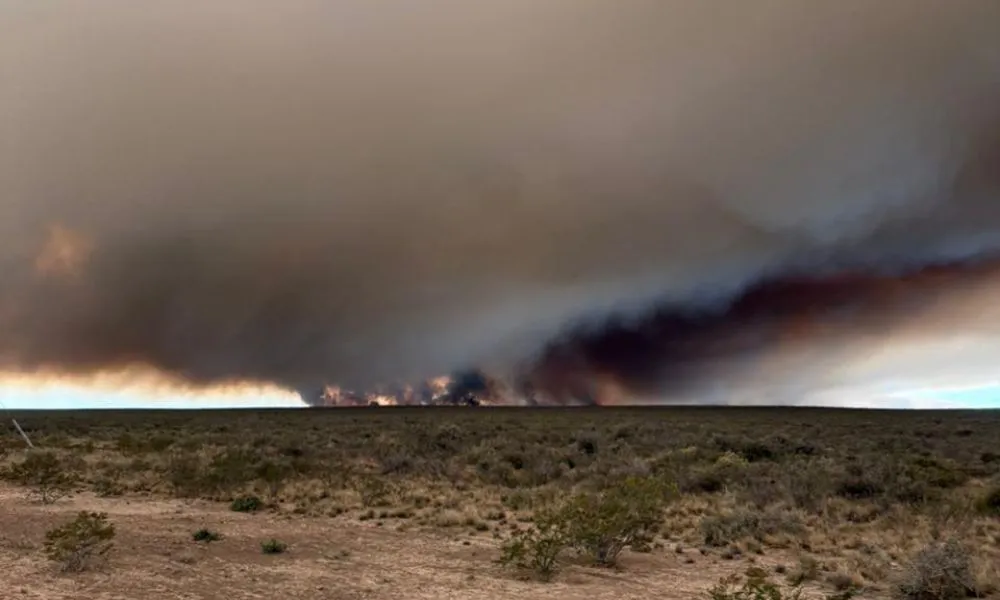 Incendio en Trelew. Foto: Bomberos Voluntarios de Rawson