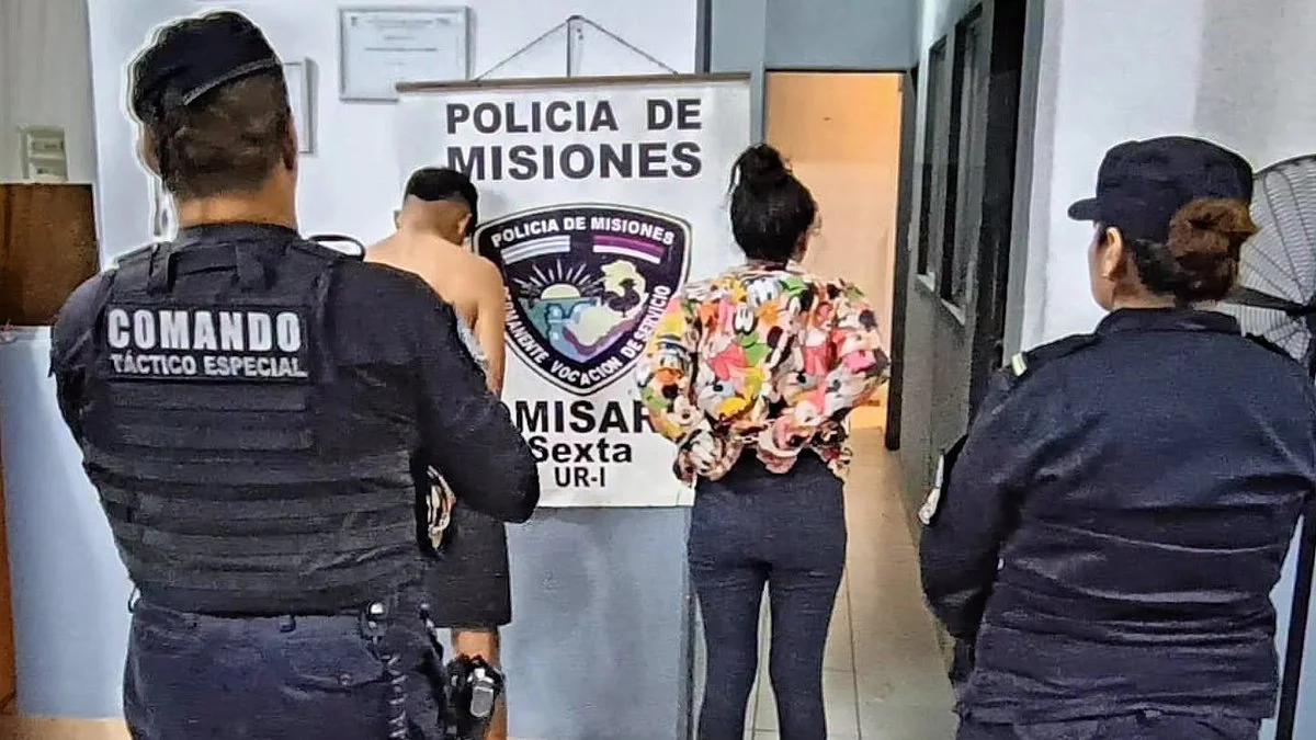 Pareja detenida en Posadas