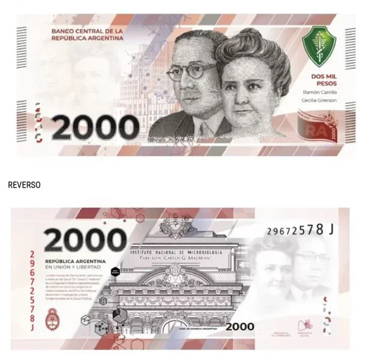 Nuevo billete de 2 mil pesos