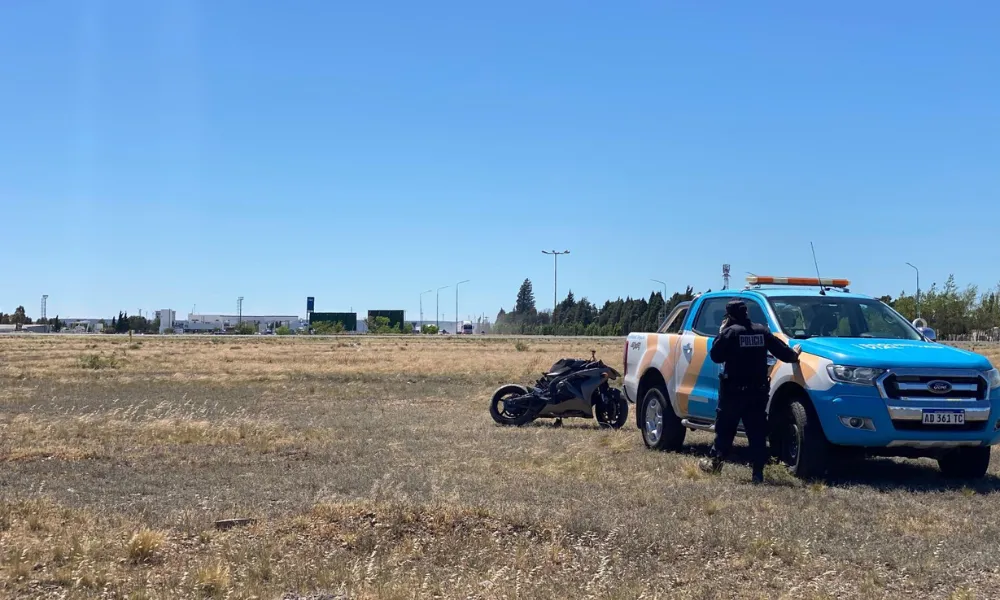 Motociclista herido