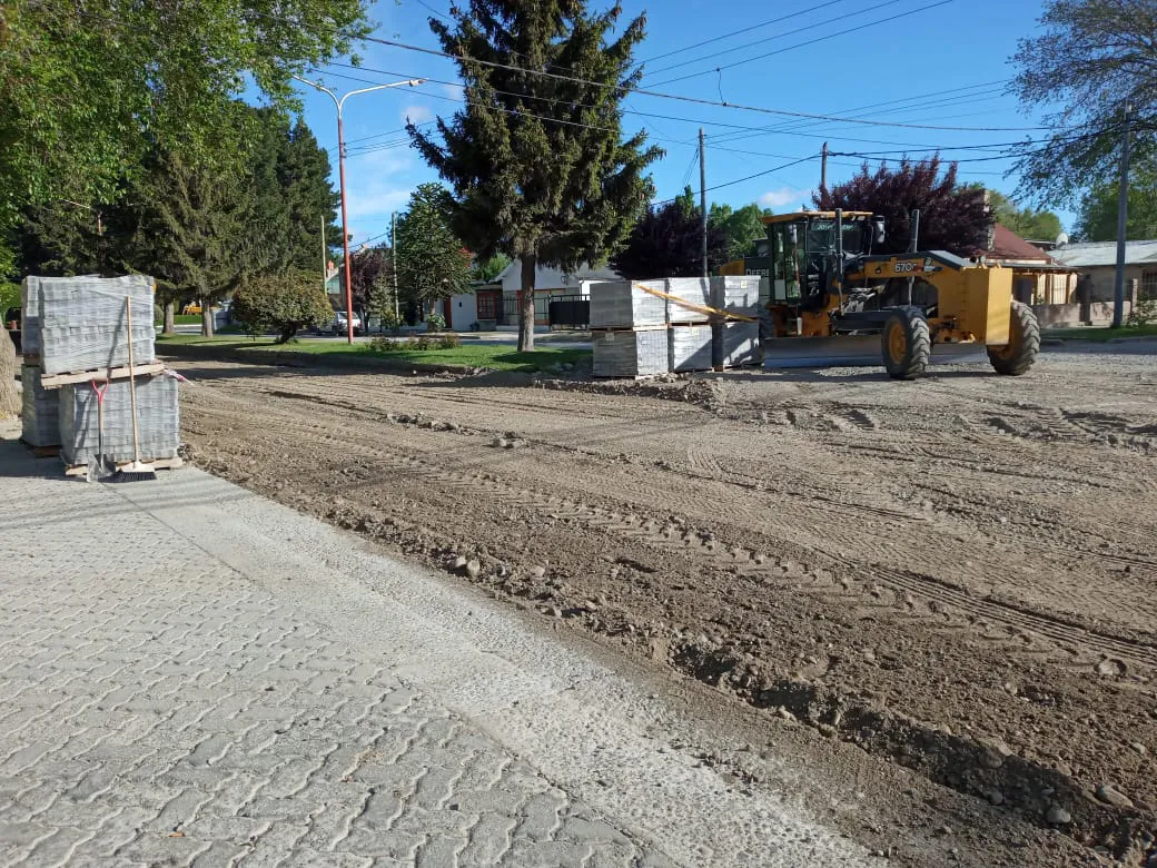Adoquinado en Trevelin