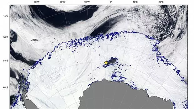 mar de weddell en el mapa mundial