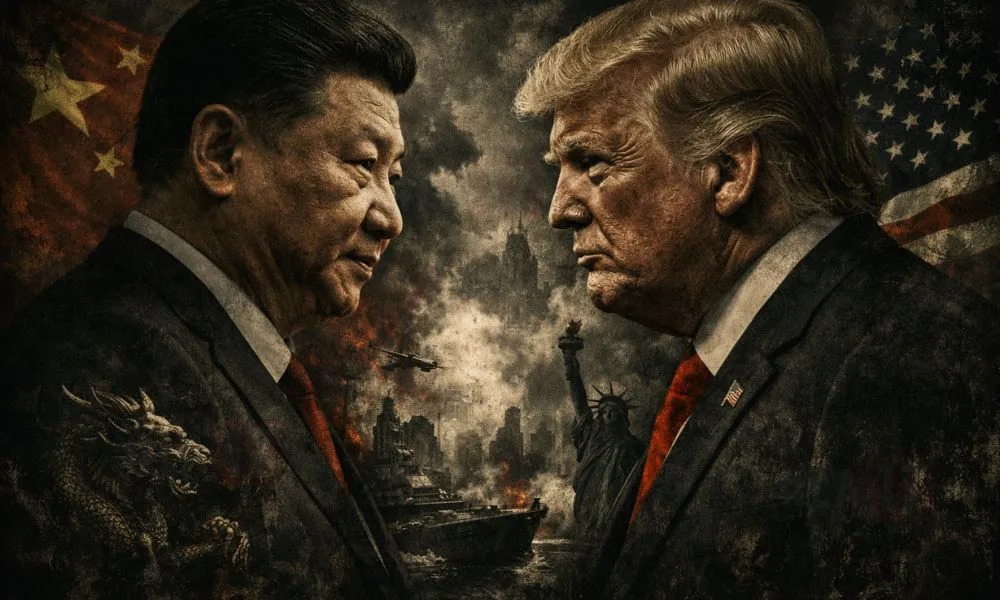 China-Estados Unidos. Imagen creada con IA generativa por #LA17
