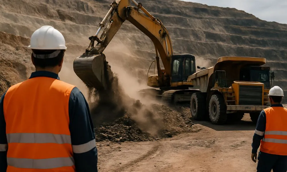 Trabajadores minería