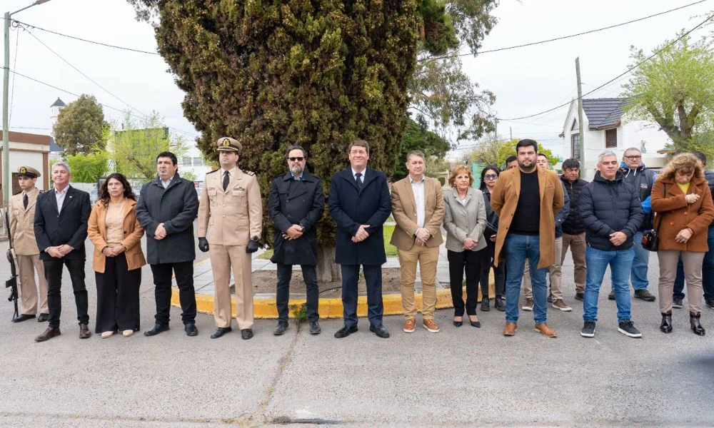 Autoridades en acto en Rawson