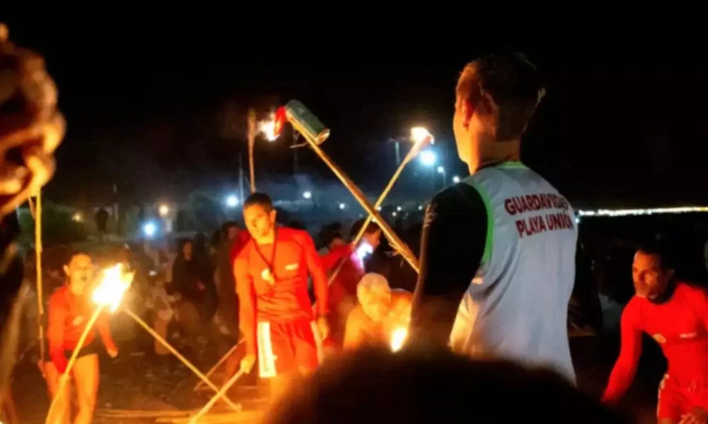 antorchada de guardavidas