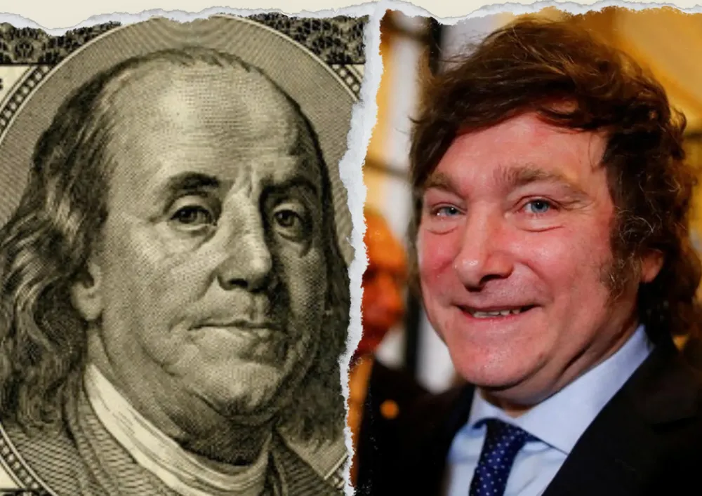 Franklin y Milei y el dólar que los une