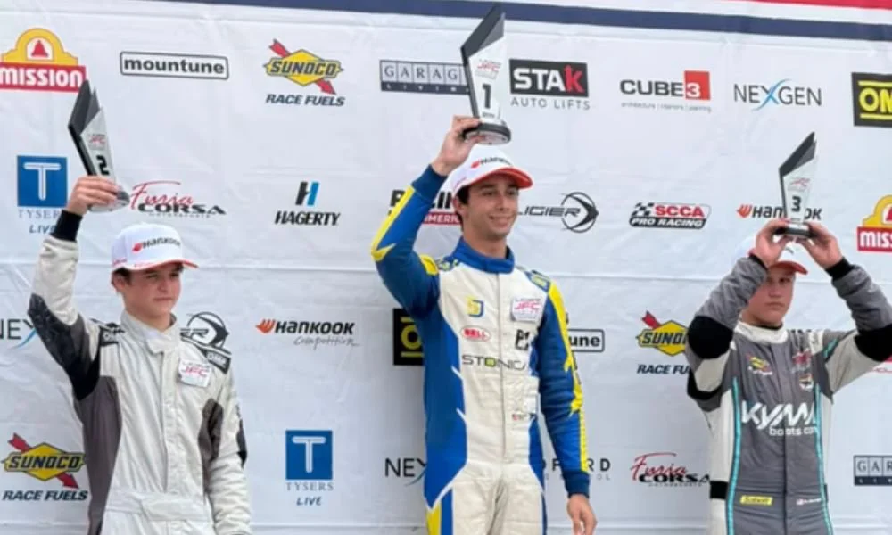 Lázaro Bainotti en el segundo puesto. Foto NA