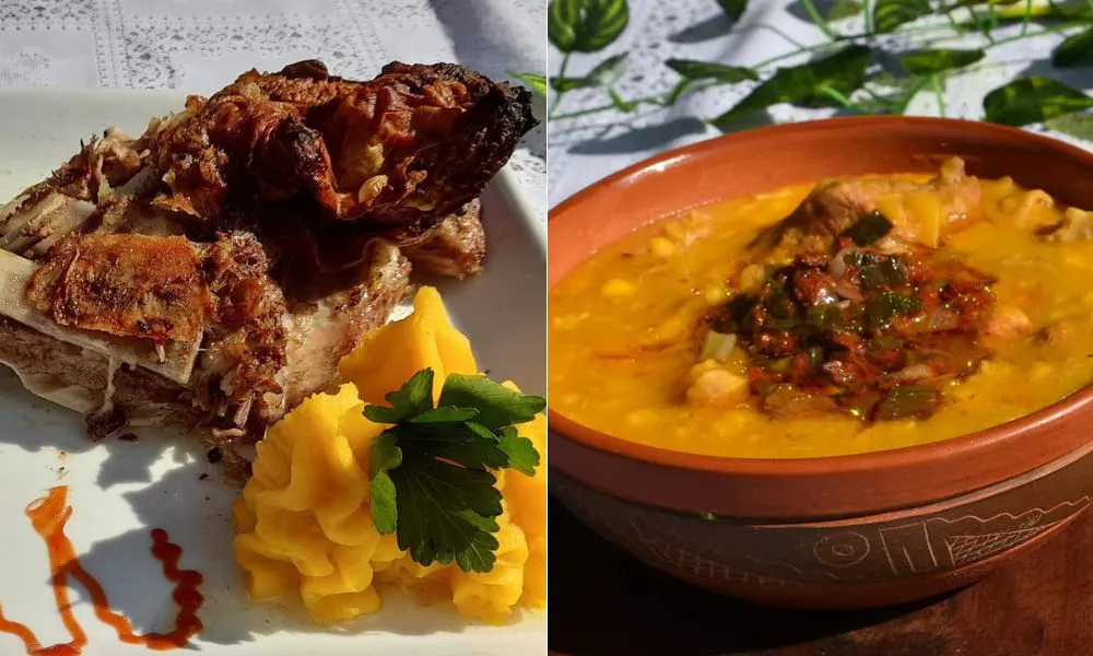 Locro y asado